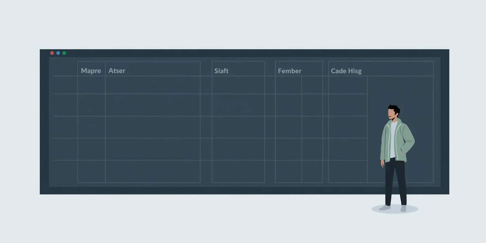 メニュー別分析テンプレートの俯瞰イメージ