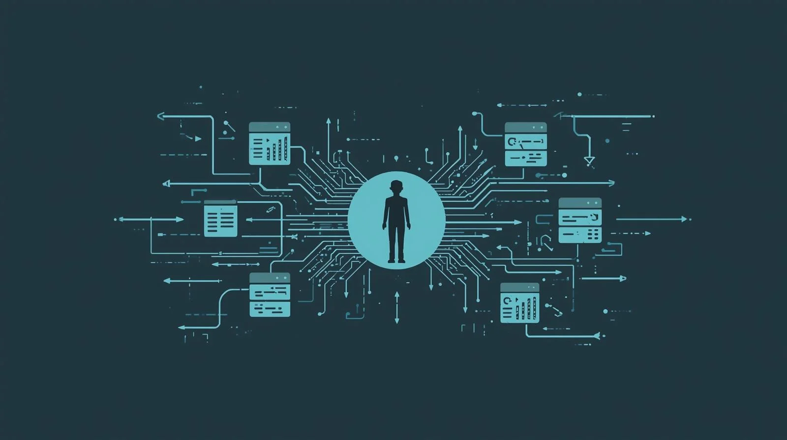 担当者一人に数字管理が集中している構造