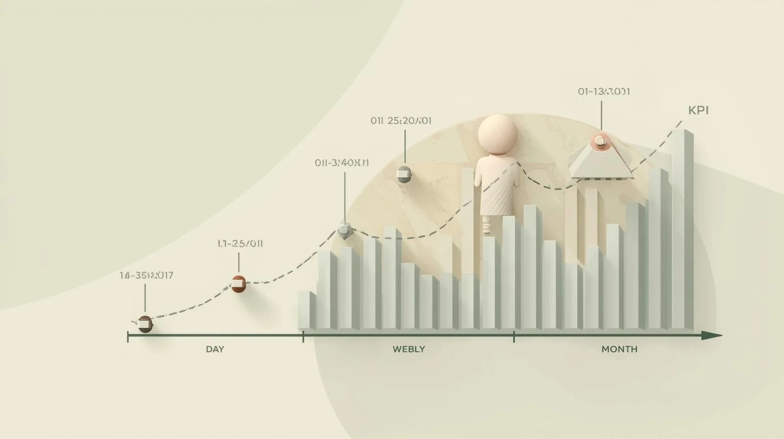 統一された時間軸で正しく比較できる状態