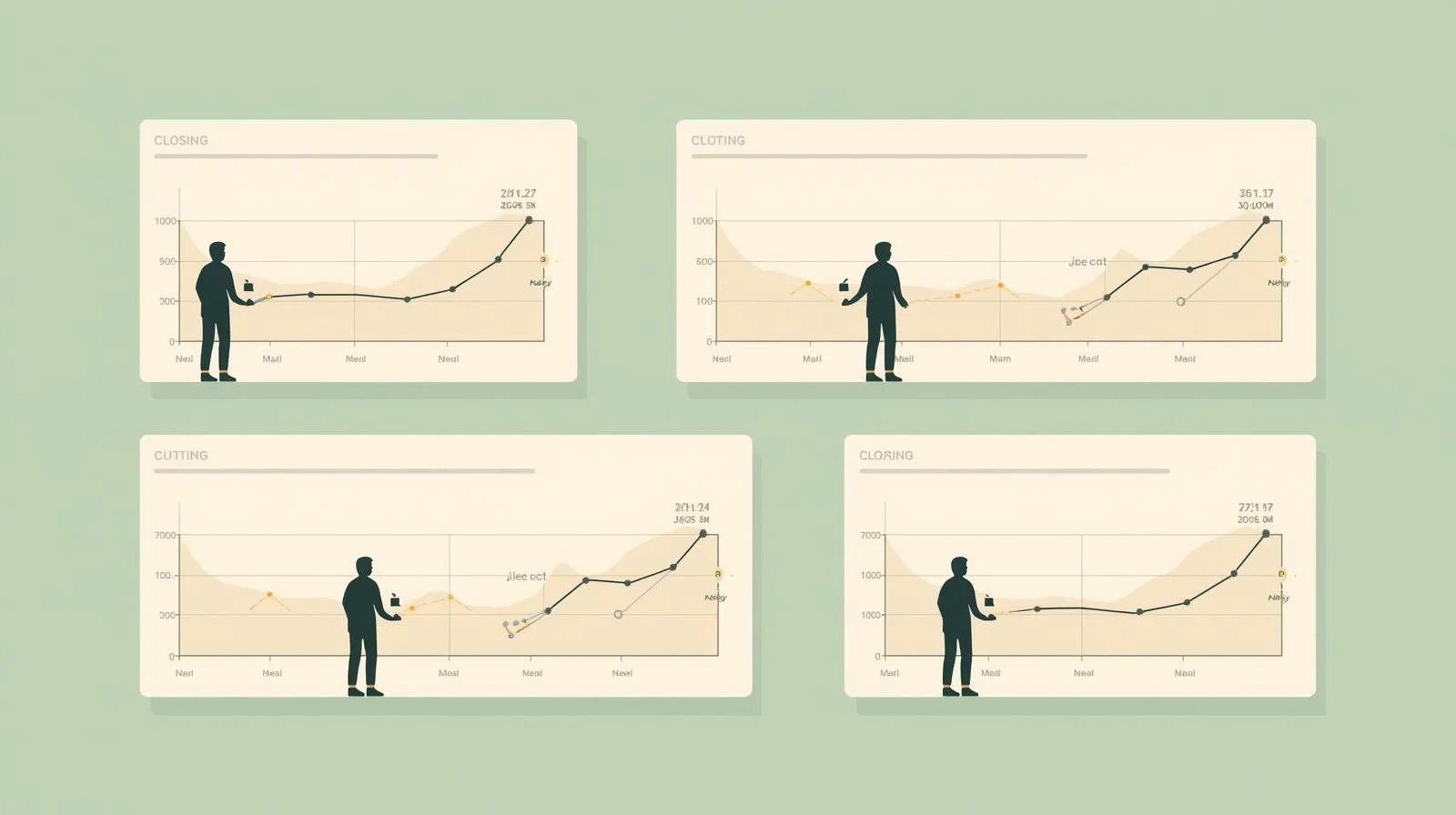 店舗ごとに締めタイミングが異なる状態